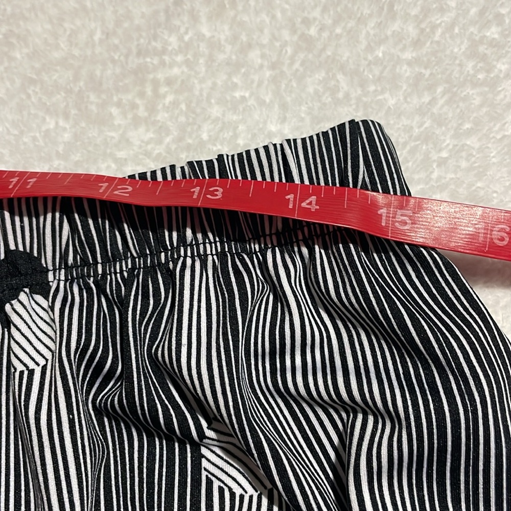 Love Ryan Black & White Polka Dot Striped Wide Leg Pants - Picture 5 of 10